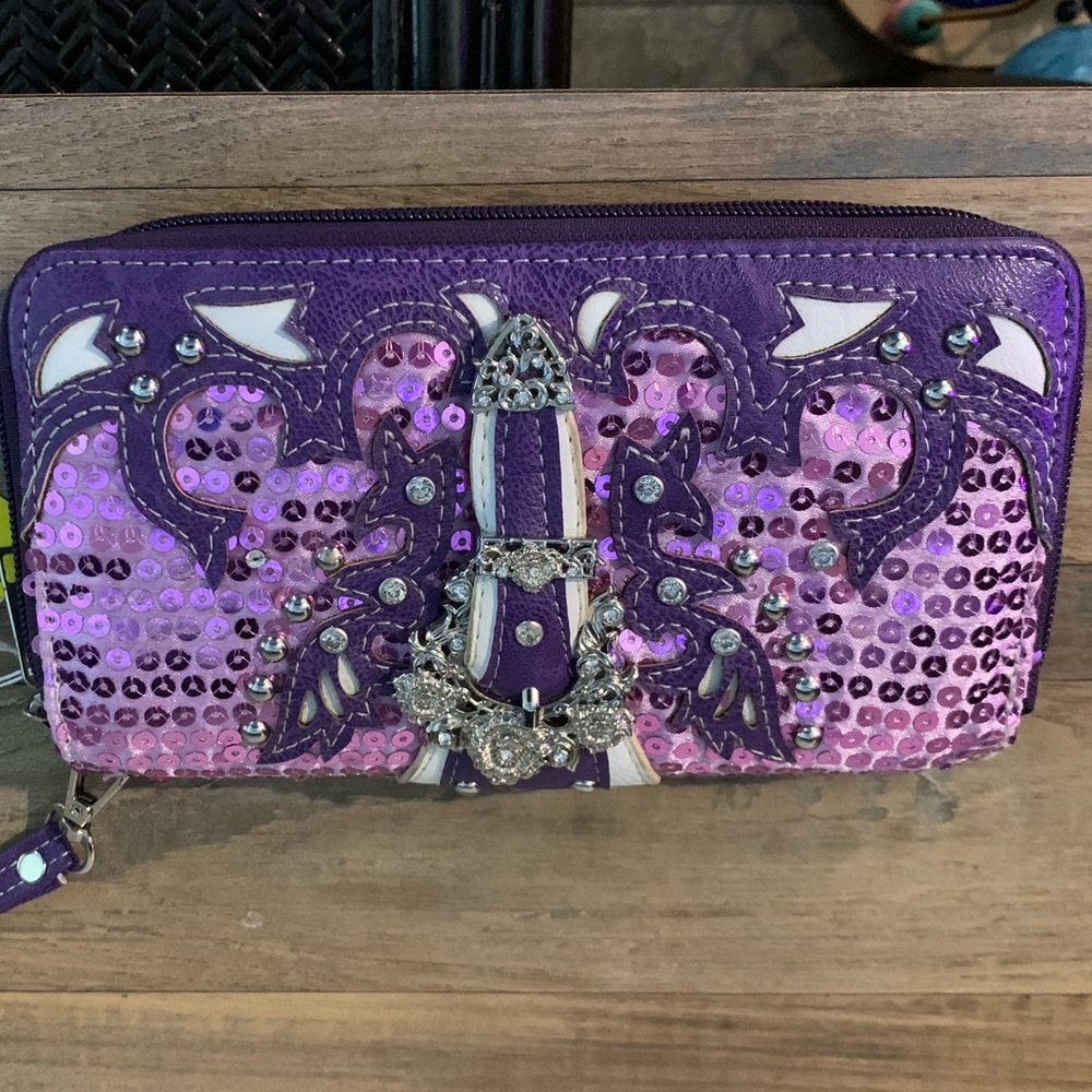 Cute Western clutch wallet